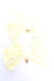 画像1: Angelic Pretty / CuteギンガムグログランリボンクリップSet  イエロー Y-25-12-25-048-AP-AC-SZ-ZY (1)