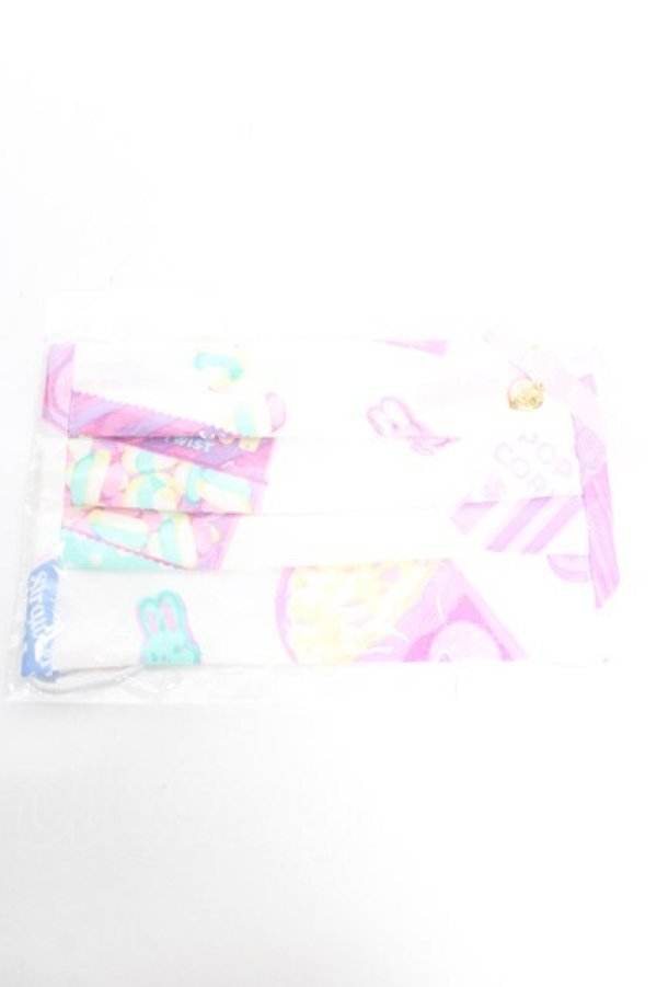 画像1: Angelic Pretty / Fancy Candyマスクカバー  ホワイト Y-25-12-25-049-AP-ZA-SZ-ZY (1)