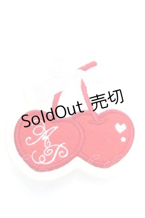 画像: Angelic Pretty / Charming Cherryワッペンクリップ  レッド Y-25-12-25-051-AP-ZA-SZ-ZY