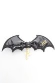画像1: Angelic Pretty / Horror Bat Crossクリップ  ブラック Y-25-12-25-053-AP-AC-SZ-ZY (1)