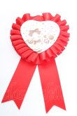 画像1: Angelic Pretty / Heartfulリリカルバニーロゼッタブローチ  レッド Y-25-12-25-057-AP-ZA-SZ-ZY (1)