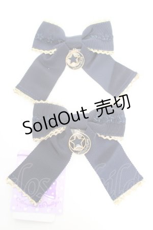 画像: Angelic Pretty / MoonlightリボンクリップSet  ネイビー Y-25-12-25-060-AP-AC-SZ-ZY