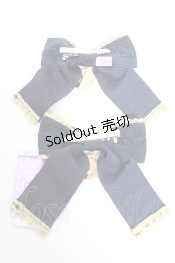画像2: Angelic Pretty / MoonlightリボンクリップSet  ネイビー Y-25-12-25-060-AP-AC-SZ-ZY (2)