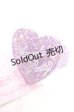 画像: Angelic Pretty / Deco Heartリング  ラベンダー Y-25-12-25-007-AP-AC-SZ-ZY