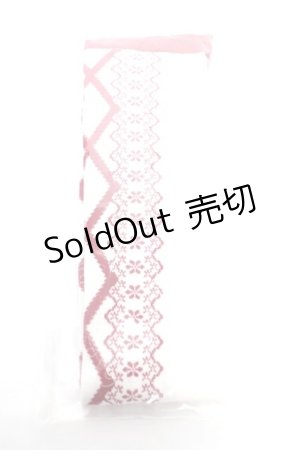 画像: axes femme Kawaii / レースアップ柄オーバーニー  ワイン Y-25-12-25-070-AX-ZA-SZ-ZY