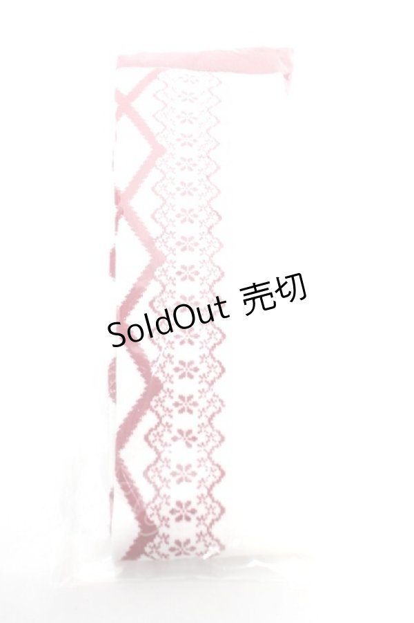 画像1: axes femme Kawaii / レースアップ柄オーバーニー  ワイン Y-25-12-25-070-AX-ZA-SZ-ZY (1)