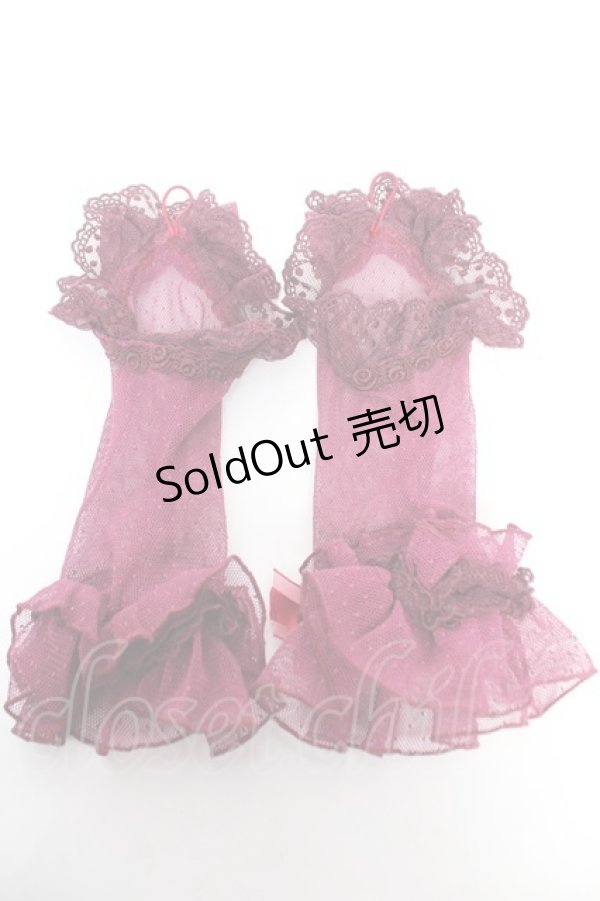 画像2: Angelic Pretty / Midnightレースグローブ  ワイン Y-25-12-25-072-AP-ZA-SZ-ZY (2)