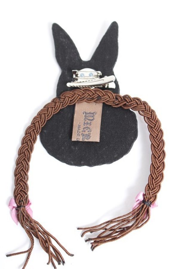 画像2: microcosm / kaiko三つ編み刺繍ブローチ   Y-25-12-25-075-PU-ZA-SZ-ZY (2)