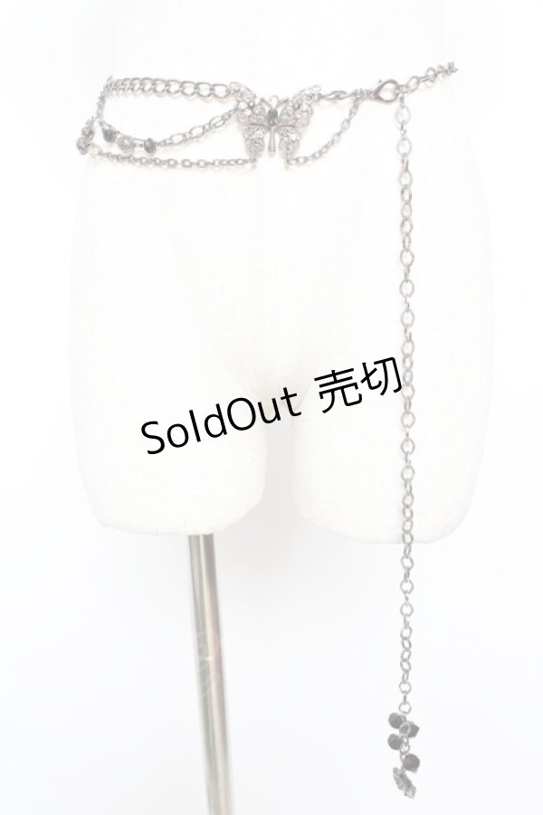 画像1: Ozz On / バタフライチェーンベルト  ガンメタ Y-25-12-25-076-OO-ZA-SZ-ZY (1)