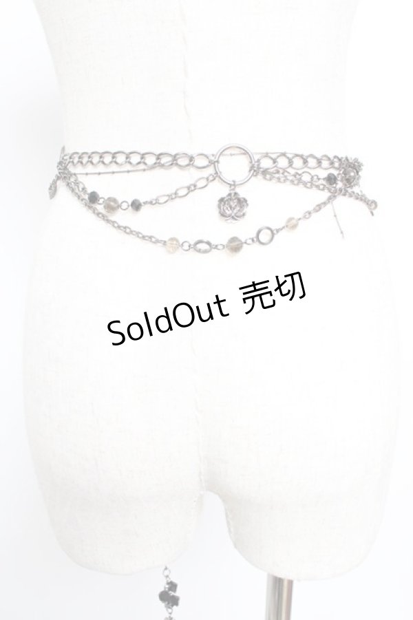 画像2: Ozz On / バタフライチェーンベルト  ガンメタ Y-25-12-25-076-OO-ZA-SZ-ZY (2)