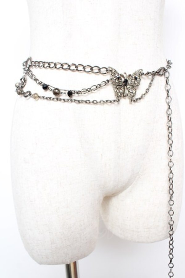 画像4: Ozz On / バタフライチェーンベルト  ガンメタ Y-25-12-25-076-OO-ZA-SZ-ZY (4)