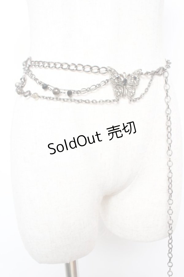 画像4: Ozz On / バタフライチェーンベルト  ガンメタ Y-25-12-25-076-OO-ZA-SZ-ZY (4)