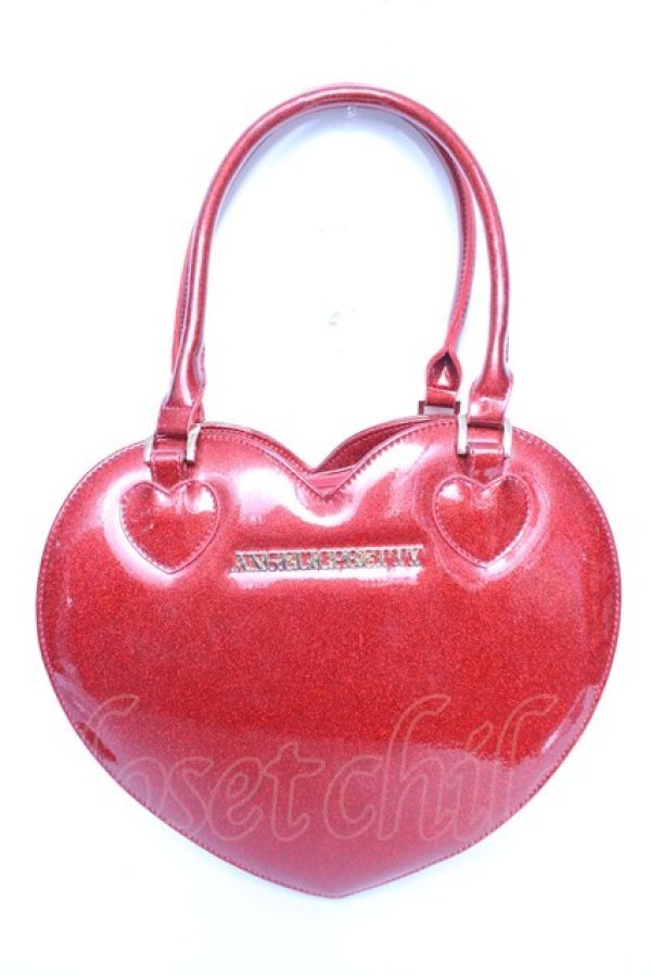 画像1: Angelic Pretty / グリッターLove Heartトートバッグ  レッド Y-25-12-25-079-AP-BG-SZ-ZY (1)