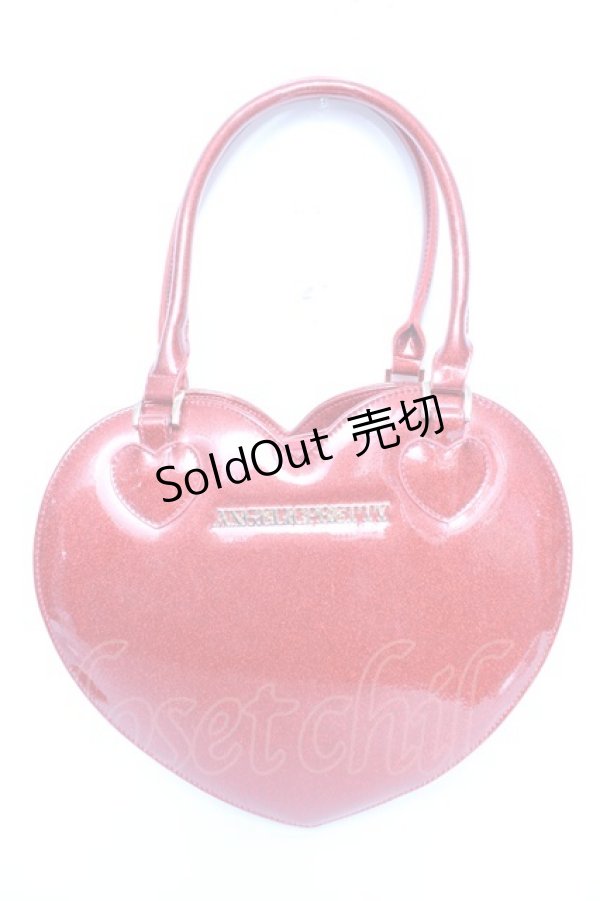 画像1: Angelic Pretty / グリッターLove Heartトートバッグ  レッド Y-25-12-25-079-AP-BG-SZ-ZY (1)