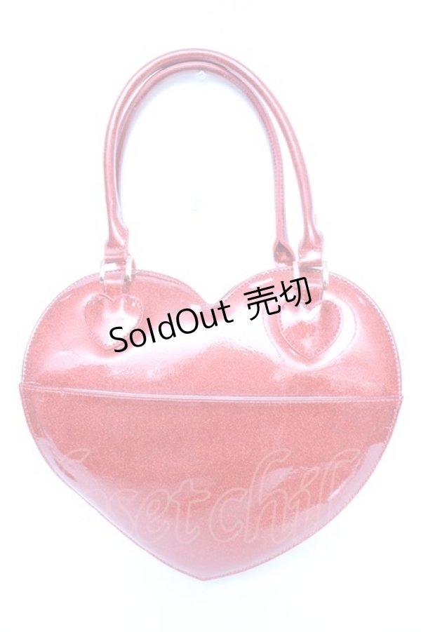 画像2: Angelic Pretty / グリッターLove Heartトートバッグ  レッド Y-25-12-25-079-AP-BG-SZ-ZY (2)