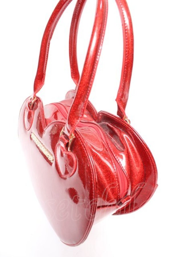 画像3: Angelic Pretty / グリッターLove Heartトートバッグ  レッド Y-25-12-25-079-AP-BG-SZ-ZY (3)
