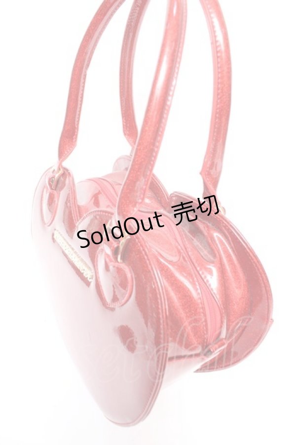 画像3: Angelic Pretty / グリッターLove Heartトートバッグ  レッド Y-25-12-25-079-AP-BG-SZ-ZY (3)