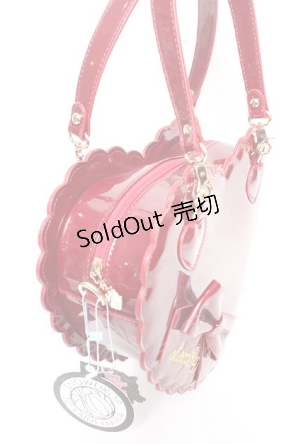 画像3: Snowdrop to Saint Maria / エナメルハートバッグ  ボルドー Y-25-12-25-080-LO-BG-SZ-ZY (3)