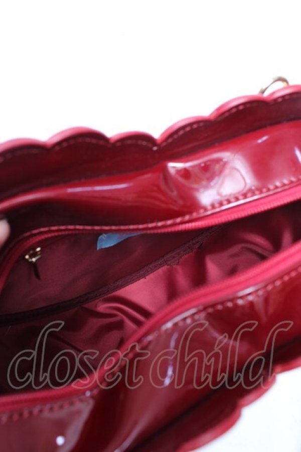 画像4: Snowdrop to Saint Maria / エナメルハートバッグ  ボルドー Y-25-12-25-080-LO-BG-SZ-ZY (4)