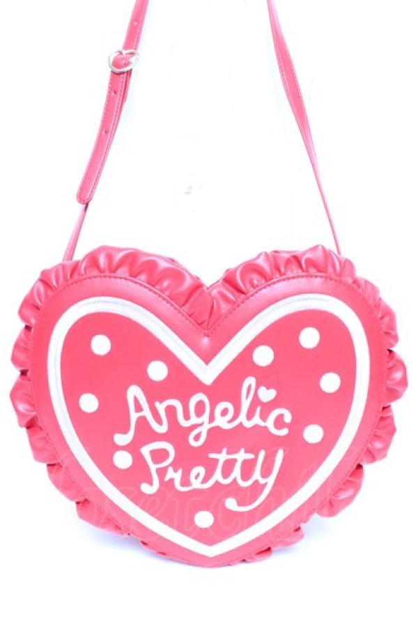 画像1: Angelic Pretty / ドットロゴハートショルダーバッグ  赤 Y-25-12-25-081-AP-BG-SZ-ZY (1)