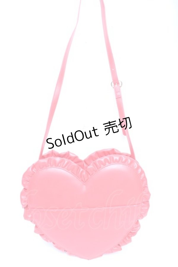 画像2: Angelic Pretty / ドットロゴハートショルダーバッグ  赤 Y-25-12-25-081-AP-BG-SZ-ZY (2)