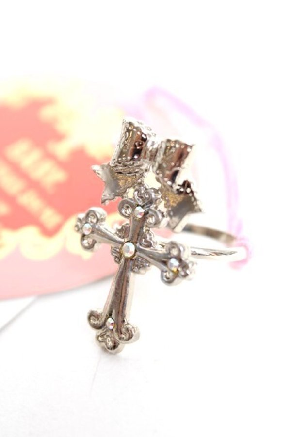 画像1: BABY, THE STARS SHINE BRIGHT / Juno’s Bouquetクロスリング  シルバー Y-25-12-25-009-BA-AC-SZ-ZY (1)