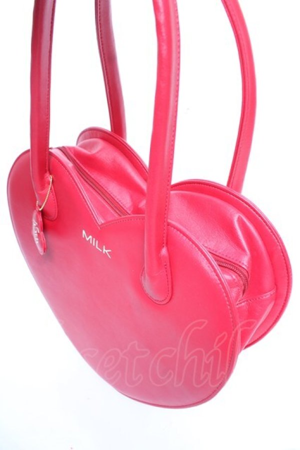 画像3: MILK / 45thハートバッグ  レッド Y-25-12-25-082-ML-BG-SZ-ZY (3)