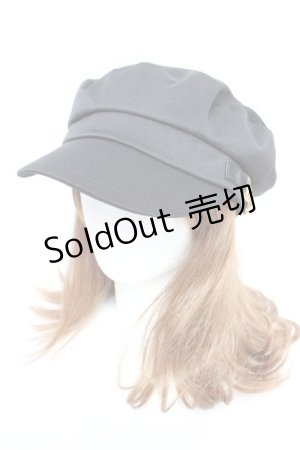 画像: axes femme POETIQUE / ビット付きキャスケット 57.5cm 黒 Y-25-12-25-085-AX-AC-SZ-ZTK033