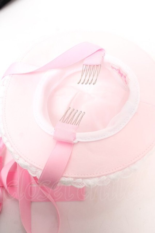 画像5: Angelic Pretty / Airy Heart プレゼントリボンミニハット  ピンク Y-25-12-25-088-AP-AC-SZ-ZY (5)