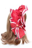 画像4: Angelic Pretty / Dramatic Heart ボンネット風カチューシャ  レッド Y-25-12-25-089-AP-AC-SZ-ZY (4)