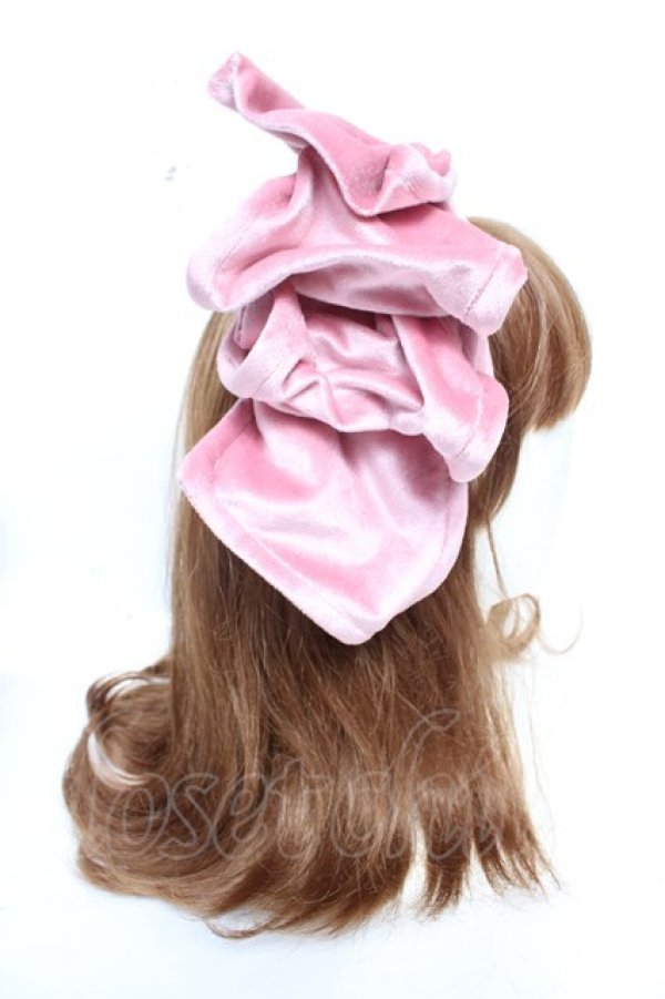 画像3: Hoshibako Works / お人形風ラッピングリボンカチューシャ  ピンク Y-25-12-25-090-LO-AC-SZ-ZY (3)