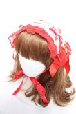 画像1: Angelic Pretty / レースハートチャームバラレースヘッドドレス  レッド Y-25-12-25-094-AP-AC-SZ-ZY (1)