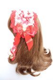 画像2: Angelic Pretty / レースハートチャームバラレースヘッドドレス  レッド Y-25-12-25-094-AP-AC-SZ-ZY (2)