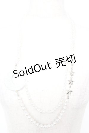 画像: Angelic Pretty / Nighty Moonネックレス  シルバー Y-25-12-25-011-AP-AC-SZ-ZY