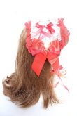 画像3: Angelic Pretty / レースハートチャームバラレースヘッドドレス  レッド Y-25-12-25-094-AP-AC-SZ-ZY (3)