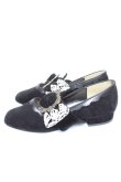 画像2: axes femme / ベロアリボンバレエシューズ L 黒 Y-25-12-25-096-AX-SH-SZ-ZY (2)