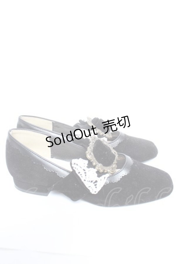 画像4: axes femme / ベロアリボンバレエシューズ L 黒 Y-25-12-25-096-AX-SH-SZ-ZT0131U (4)