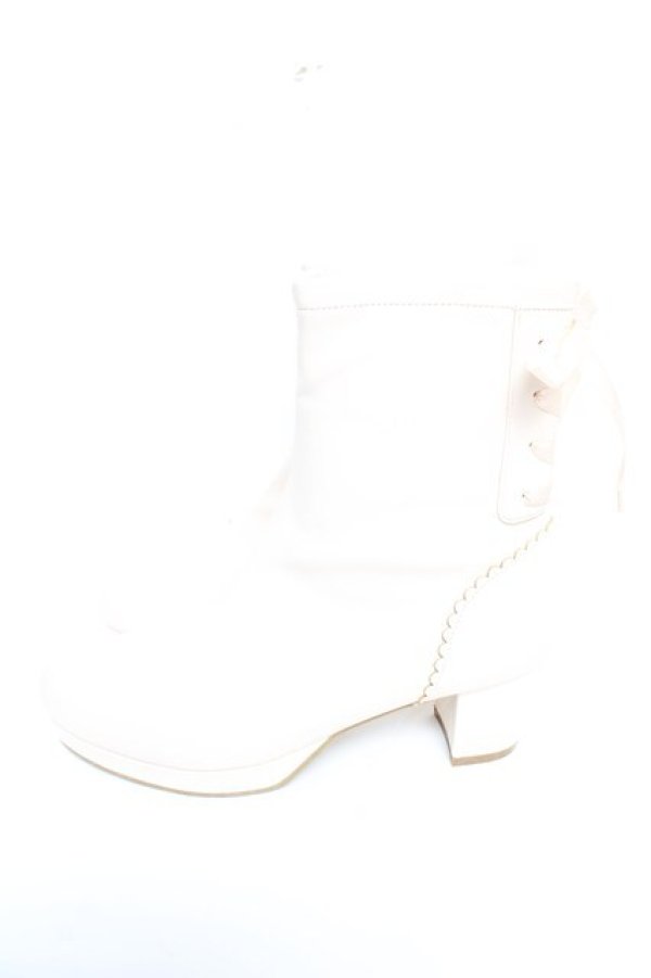 画像2: axes femme POETIQUE / レースアップストレッチブーツ L 生成り Y-25-12-25-097-AX-SH-SZ-ZY (2)