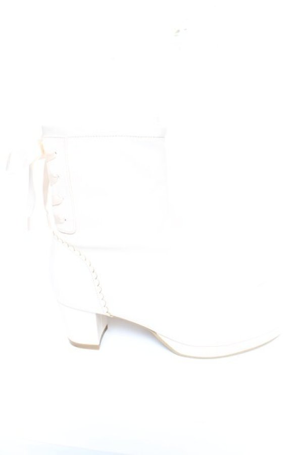 画像4: axes femme POETIQUE / レースアップストレッチブーツ L 生成り Y-25-12-25-097-AX-SH-SZ-ZY (4)