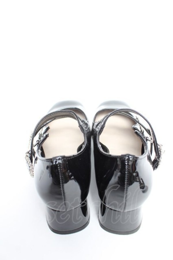 画像3: axes femme POETIQUE / ビジューバックルパンプス L 黒 Y-25-12-25-101-AX-SH-SZ-ZY (3)