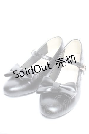 画像: axes femme Kawaii / ローヒールリボンパンプス L 黒 Y-25-12-25-104-AX-SH-SZ-ZY