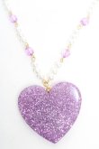 画像2: Angelic Pretty / Deco Heartネックレス  ラベンダー Y-25-12-25-012-AP-AC-SZ-ZY (2)