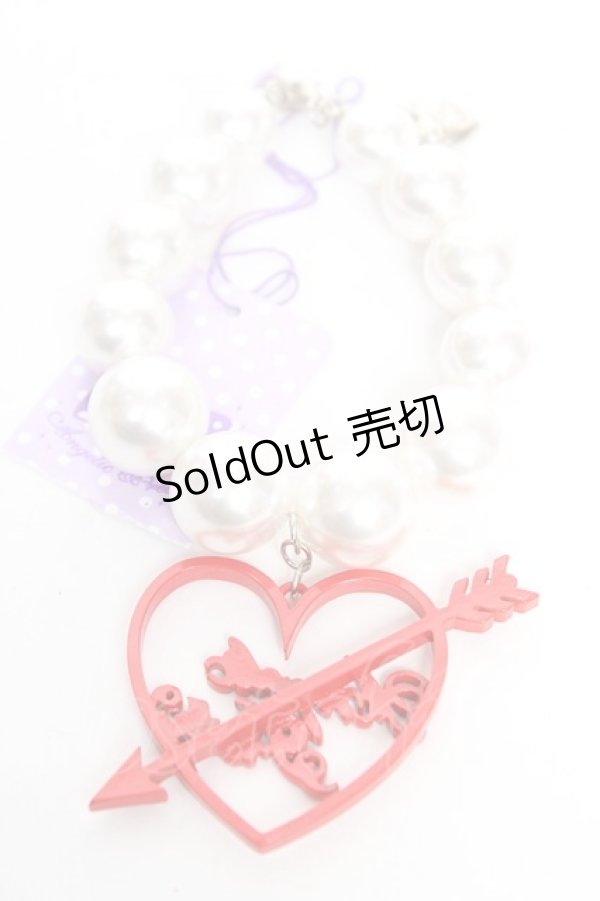 画像2: Angelic Pretty / Dolly Heartブレスレット  レッド Y-25-12-25-013-AP-AC-SZ-ZY (2)