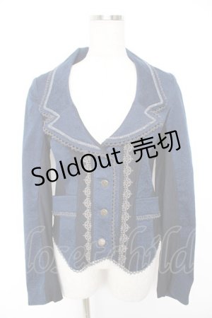 画像: Ozz Croce / ジャガードptジャケット  青 Y-25-12-25-114-OO-JA-SZ-ZY