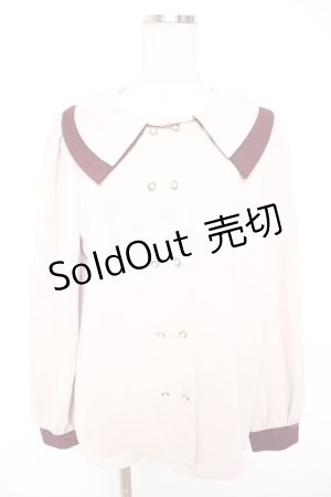 画像: axes femme / ２枚襟ブラウス M ピンク Y-25-12-25-115-AX-BL-SZ-ZS