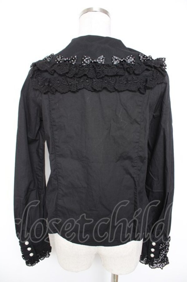 画像2: Angelic Pretty / Dreamy Pearlブラウス  黒 Y-25-12-25-117-AP-BL-SZ-ZY (2)