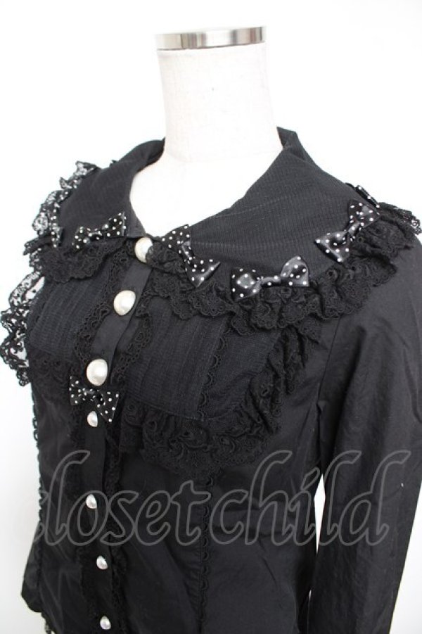 画像3: Angelic Pretty / Dreamy Pearlブラウス  黒 Y-25-12-25-117-AP-BL-SZ-ZY (3)