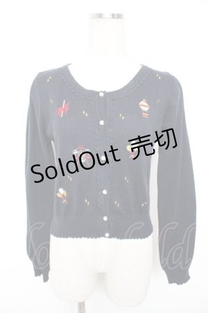 画像: axes femme POETIQUE / 遊園地カーディガン M 紺 Y-25-12-25-119-AX-TO-SZ-ZY