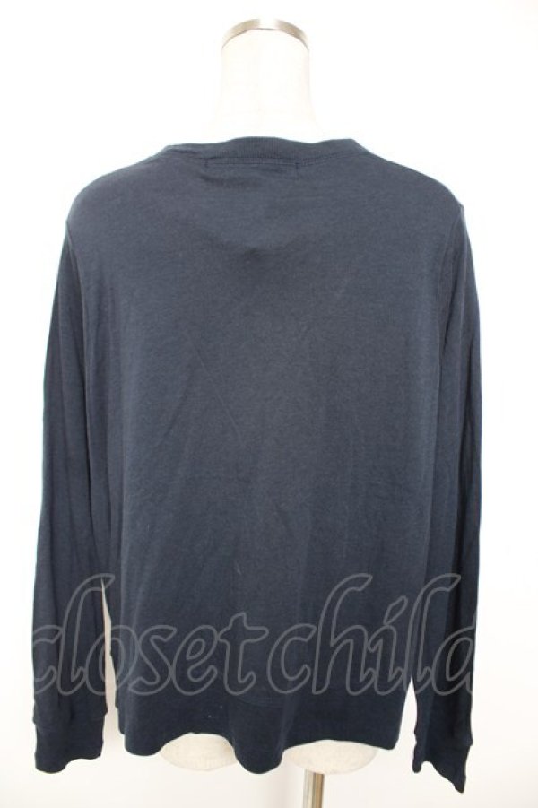 画像2: Jane Marple Dans Le Salon / ソフトTクロスドレープカーディガン M 紺 Y-25-12-25-123-JM-TO-SZ-ZY (2)