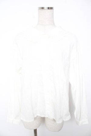 画像: Jane Marple Dans Le Salon / スカラップレースブラウス M 白 Y-25-12-25-124-JM-BL-SZ-ZY